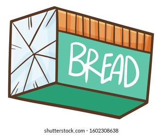 Funny and cute green tosca bread plastic packaging