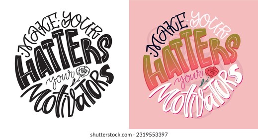 Funny cute hand drawn doodle lettering. T-shirt design, mug print, tee design, lettering art.