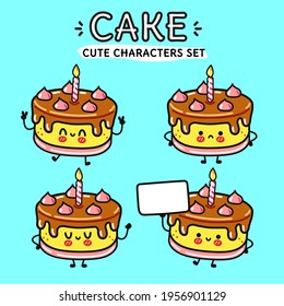 Kawaii Cake Images Photos Et Images Vectorielles De Stock Shutterstock