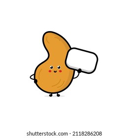 Funny cute happy cashew characters bundle set. Vector line cartoon style illustration. Cute cashew mascot character collection, outline cartoon illustration for coloring book