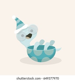 Funny and cute happy turtle.