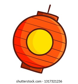 Funny and cute lantern with sphere shape - vector
