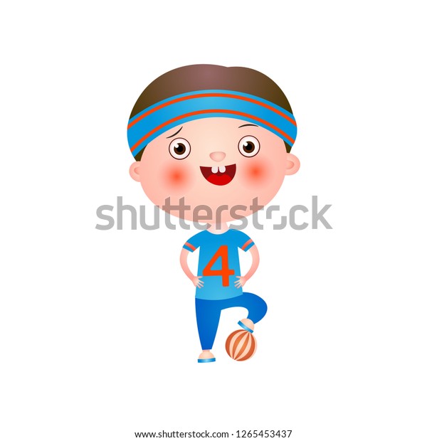 Funny Cute Little Boy Funny Haircut Stock Vector Royalty Free