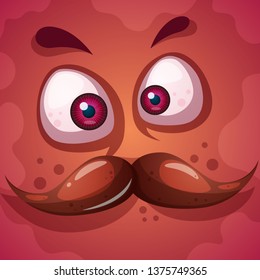 Funny, cute monster character. Halloween illustration. For printing on T-shirts. Vector eps 10