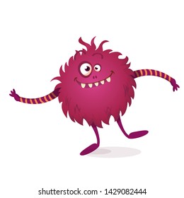 funny cute monster vector illustration