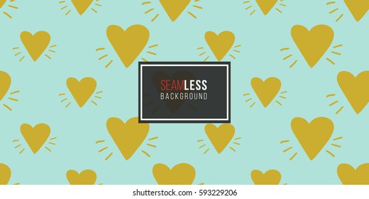 Funny cute new born welcome baby boy yellow vector seamless pattern on light blue background. Backdrop for children nursery, greeting card, web, apps.
