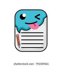 funny and cute note paper kawaii