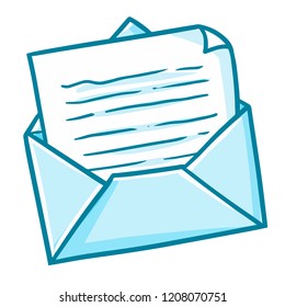 Funny and cute old school mail - vector