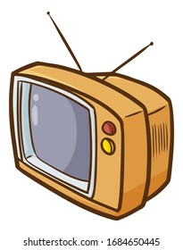 Funny and cute old vintage television for collection