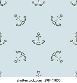 Funny and cute pattern with anchor