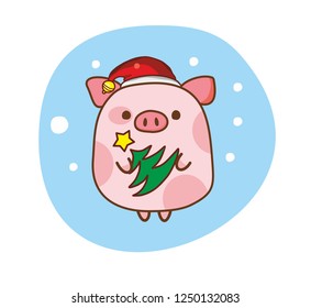 funny cute pig 
