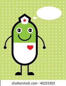 funny cute pill greeting