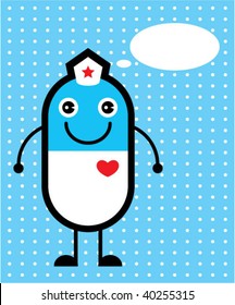 funny cute pill greeting