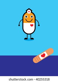 funny cute pill greeting