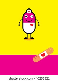 funny cute pill greeting
