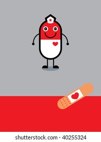 funny cute pill greeting