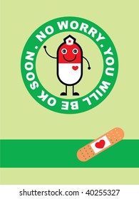 funny cute pill greeting