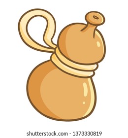Funny and cute pumpkin bottle owned by drunken master