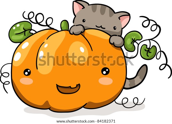 kitten pumpkin
