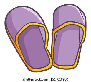 Funny and cute purple slippers for yuor homy relaxation