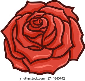 Funny and cute red romantic rose