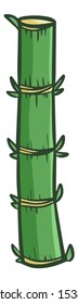 Funny and cute simple long green bamboo