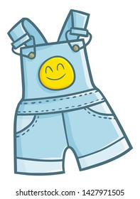 Funny and cute toddler wardrobe made from denim