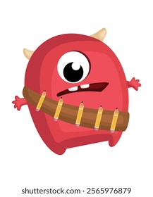 Funny And Cute Vector Cartoon Character