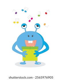 Funny And Cute Vector Cartoon Character