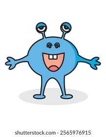 Funny And Cute Vector Cartoon Character