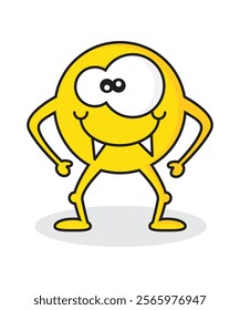 Funny And Cute Vector Cartoon Character