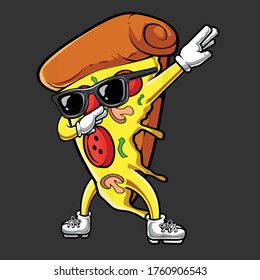 Funny Dabbing Pizza Dab boys Mens Him Cute Gift