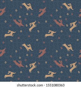 Funny dachshunds - simple vector pattern.  Ideal for clothing, packaging, wrapping.