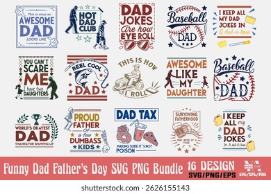 
Funny Dad Father’s Day typography motivational tshirt design