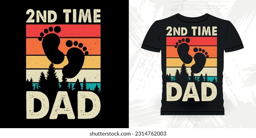 Funny Dad Grandpa Retro Vintage Father's Day T-shirt Design