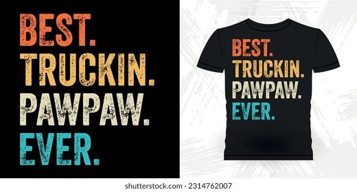 Funny Dad Grandpa Retro Vintage Father's Day T-shirt Design