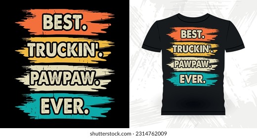 Funny Dad Grandpa Retro Vintage Father's Day T-shirt Design
