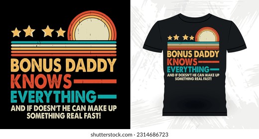 Funny Dad Lover Grandpa Retro Vintage Father's Day T-shirt Design