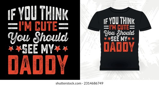 Funny Dad Lover Grandpa Retro Vintage Father's Day T-shirt Design