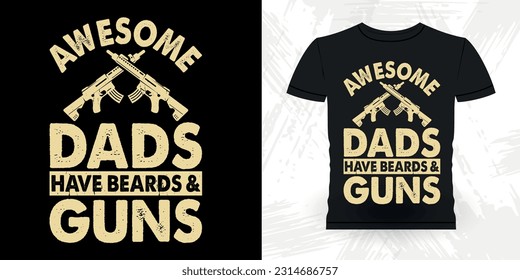 Funny Dad Lover Grandpa Retro Vintage Father's Day T-shirt Design