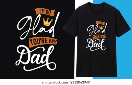 Funny Dad Lover Retro Vintage Father's Day T-shirt Design