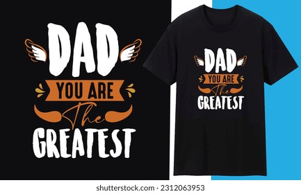 Funny Dad Lover Retro Vintage Father's Day T-shirt Design