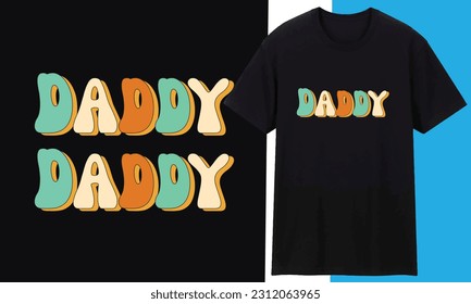 Funny Dad Lover Retro Vintage Father's Day T-shirt Design