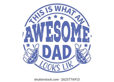 Funny Dad Mow Father’s Day EPS T-shirt Design