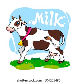 Funny dairy cow
