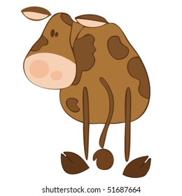 Funny dairy cow.