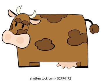 Funny dairy cow.