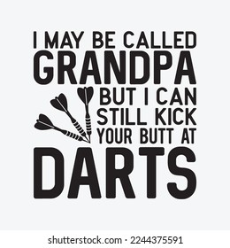 Funny Dart Grandpa Dart Team League Darts svg