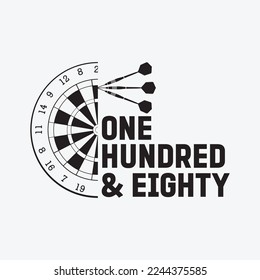 Funny Darts One Hundred And Eighty svg
