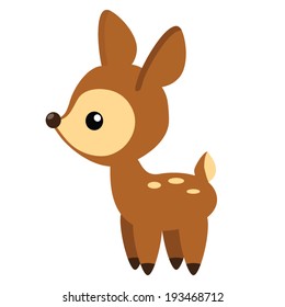 Funny deer vector illustration